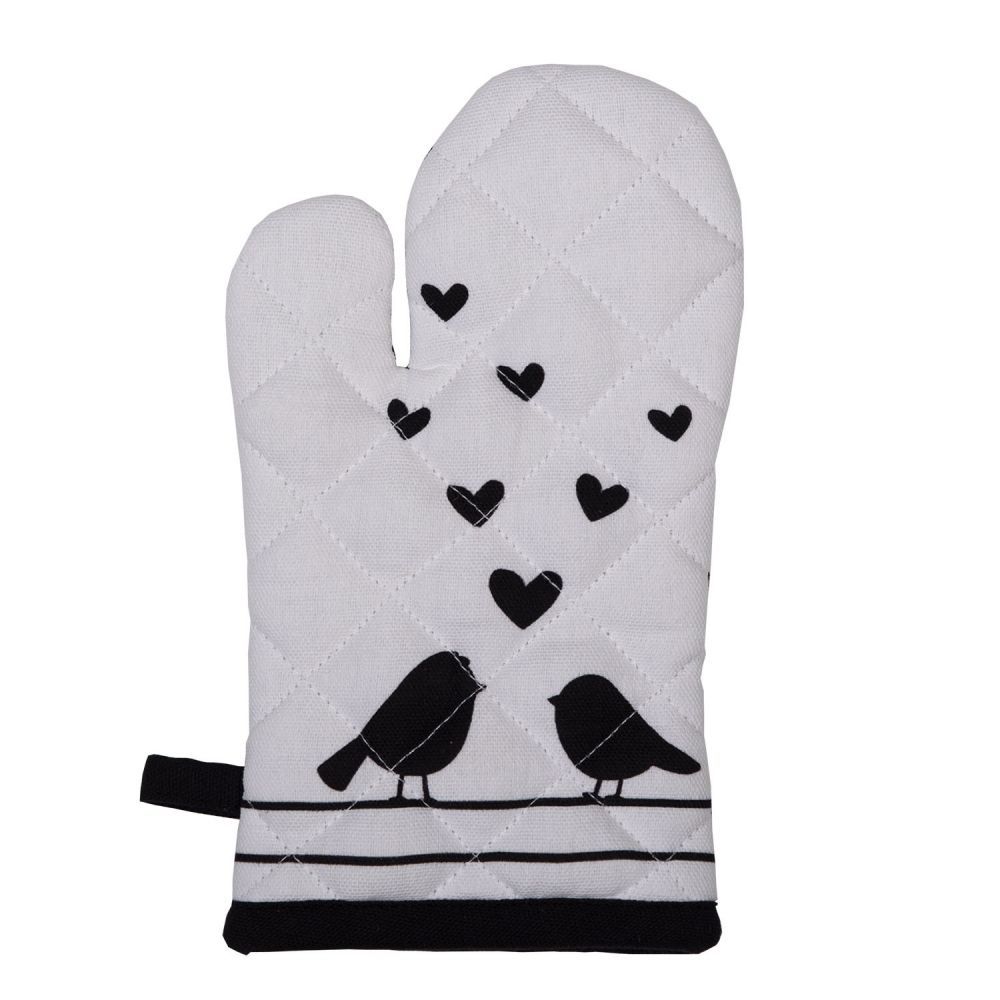 Dětská chňapka - rukavice s ptáčky Love Birds - 12*21 cm Clayre & Eef - LaHome - vintage dekorace