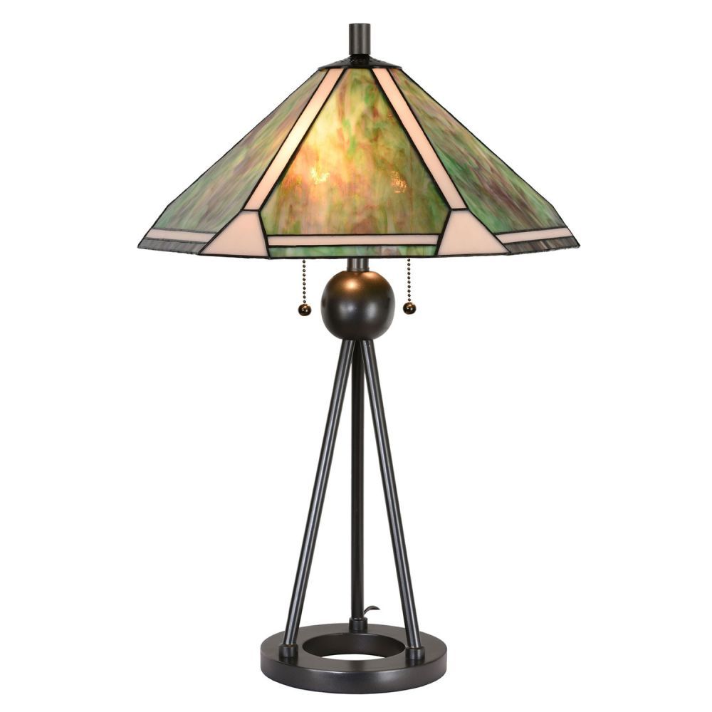 Stolní Tiffany lampa Laverna - Ø 50*73 cm  Clayre & Eef - LaHome - vintage dekorace