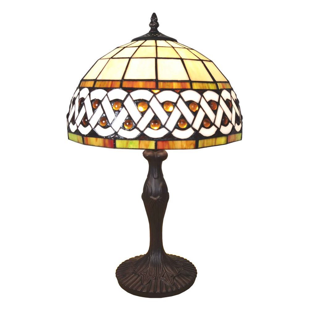 Stolní Tiffany lampa Nancy  - Ø 31*43 cm  Clayre & Eef - LaHome - vintage dekorace