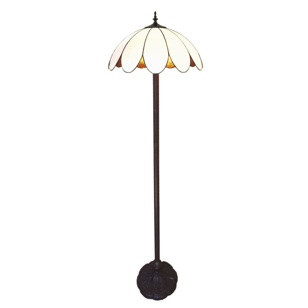 Stojací Tiffany lampa Arjean  - Ø 46*166 cm  Clayre & Eef - LaHome - vintage dekorace