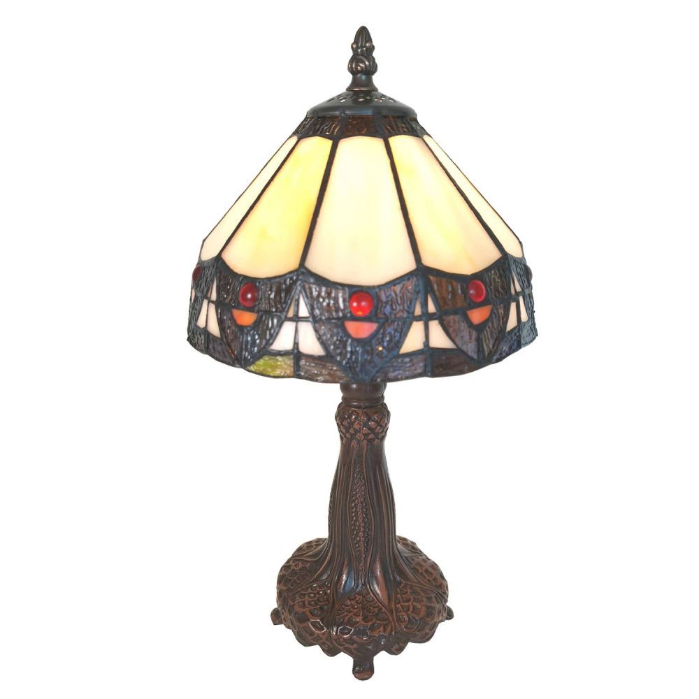 Stolní Tiffany lampa Cammi - Ø  20*34 cm Clayre & Eef - LaHome - vintage dekorace