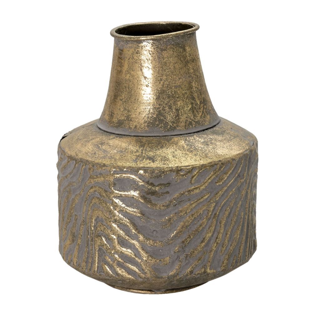 Zlatá antik dekorační váza Holly - Ø 15*21 cm Clayre & Eef - LaHome - vintage dekorace