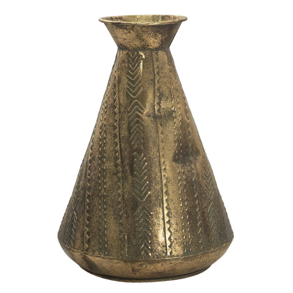 Zlatá antik dekorační váza Valentino - Ø 27*38 cm Clayre & Eef - LaHome - vintage dekorace