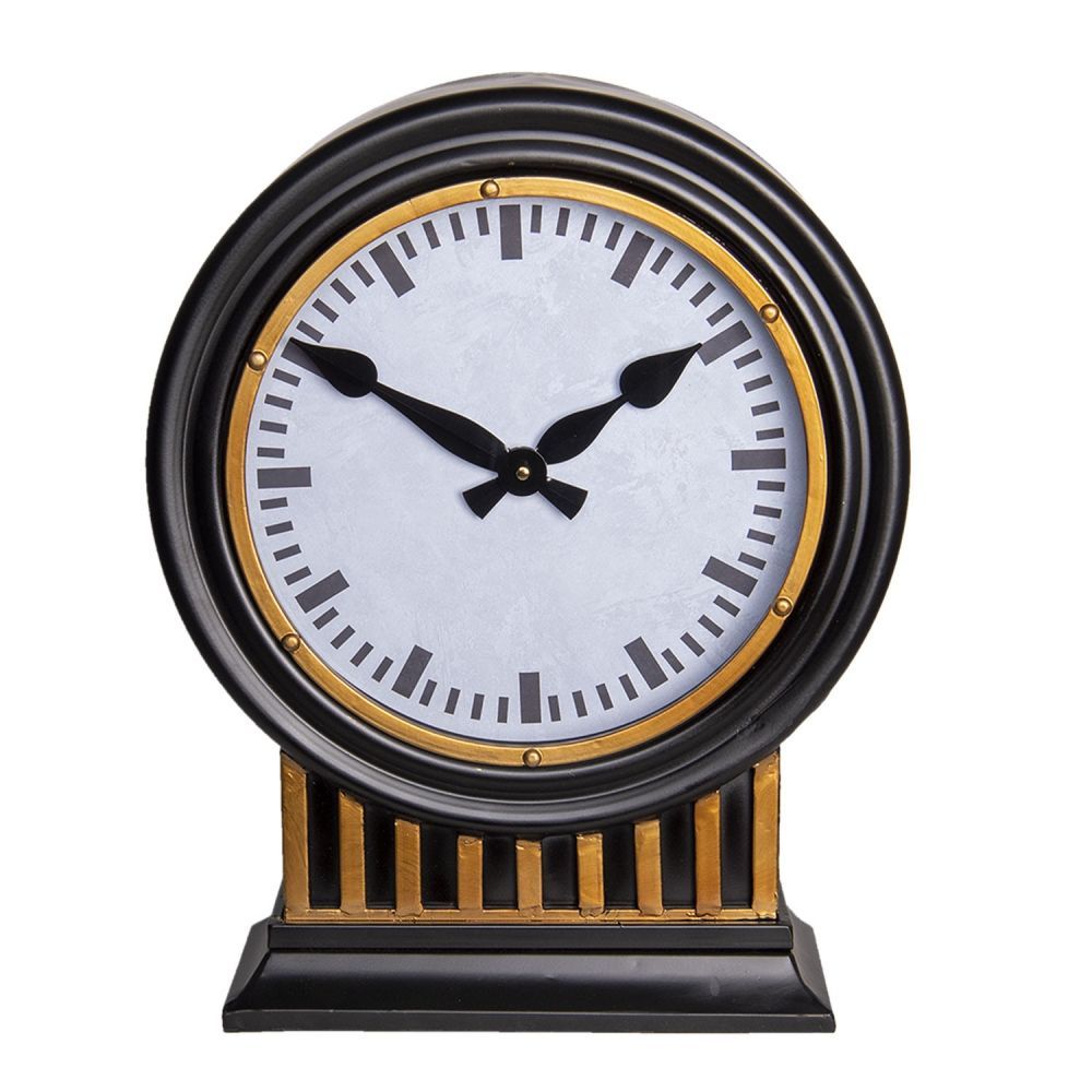 Kulaté stolní hodiny Clock - 37*13*45 cm Clayre & Eef - LaHome - vintage dekorace