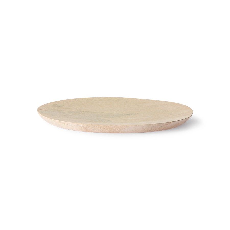 Dřevěný nepravidelně tvarovaný talíř Mango - 25*24*2cm    HKLIVING - Houseland.cz