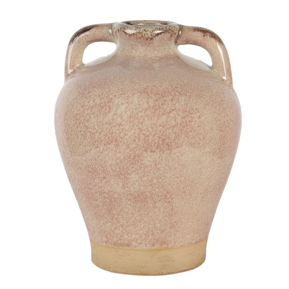 Starorůžová antická váza Antik - Ø 19*25 cm Clayre & Eef - LaHome - vintage dekorace