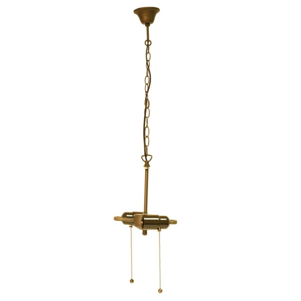 Závěsné zlaté kovové stropní světlo - 15*16*160 cm Clayre & Eef - LaHome - vintage dekorace
