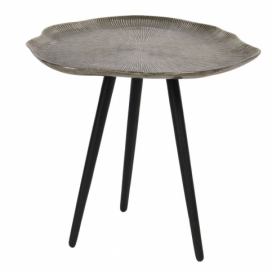 Asymetrický odkládací stolek s vlnitým okrajem Gahariet - 42*38*46 cm Clayre & Eef