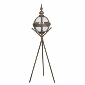 Kovová lucerna na stativu Isaie - 29*27*90 cm Clayre & Eef LaHome - vintage dekorace