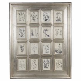 Stříbrný dekorativní fotorámeček s 16 okýnky - 90*4*110 cm / 13*18 cm  Clayre & Eef