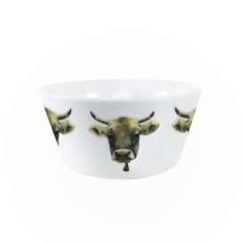 Porcelánová miska s motivem švýcarské krávy - 13.5*13.5*7.5cm Mars & More