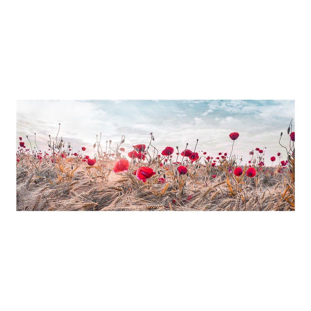 Obraz na plátně Styler Poppies, 60 x 150 cm - Bonami.cz