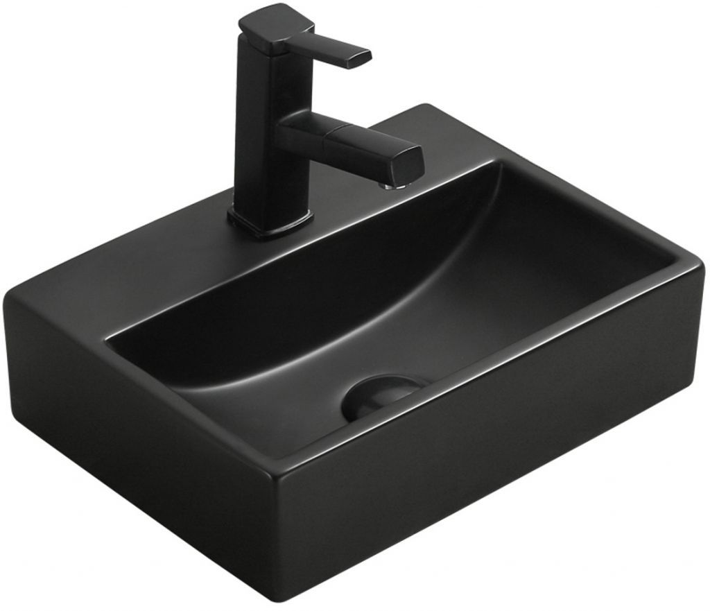 MEXEN - Mini umyvadlo na desku 40x30 cm černá matná 21094085 - Hezká koupelna s.r.o.