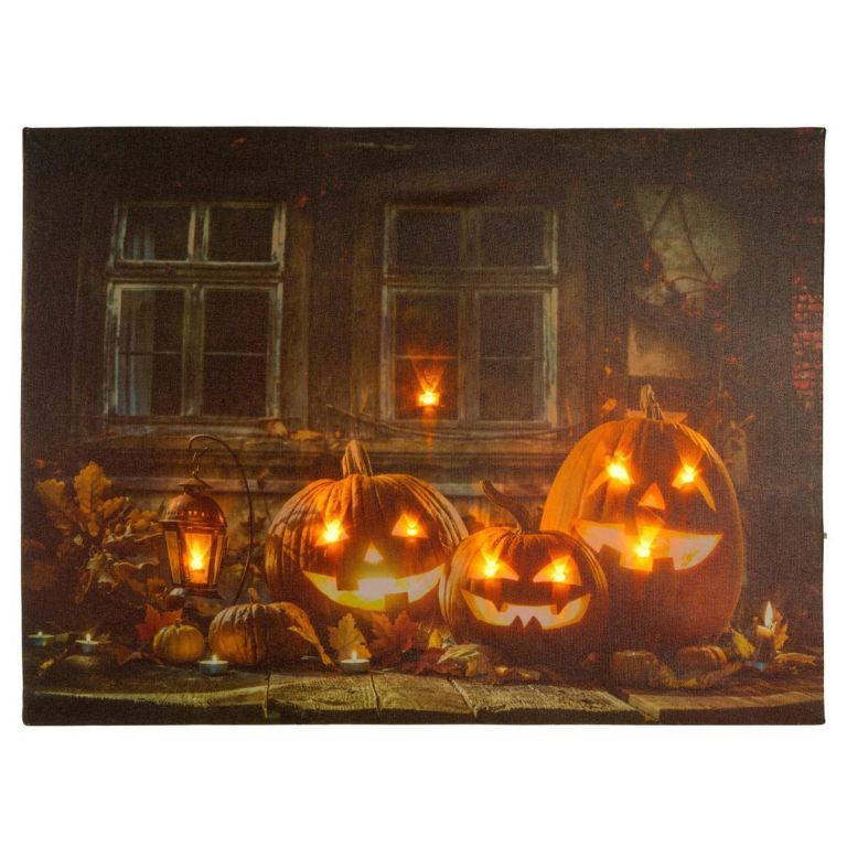 Nástěnná malba Halloween, 30 x 40 cm, 9 LED - Kokiskashop.cz