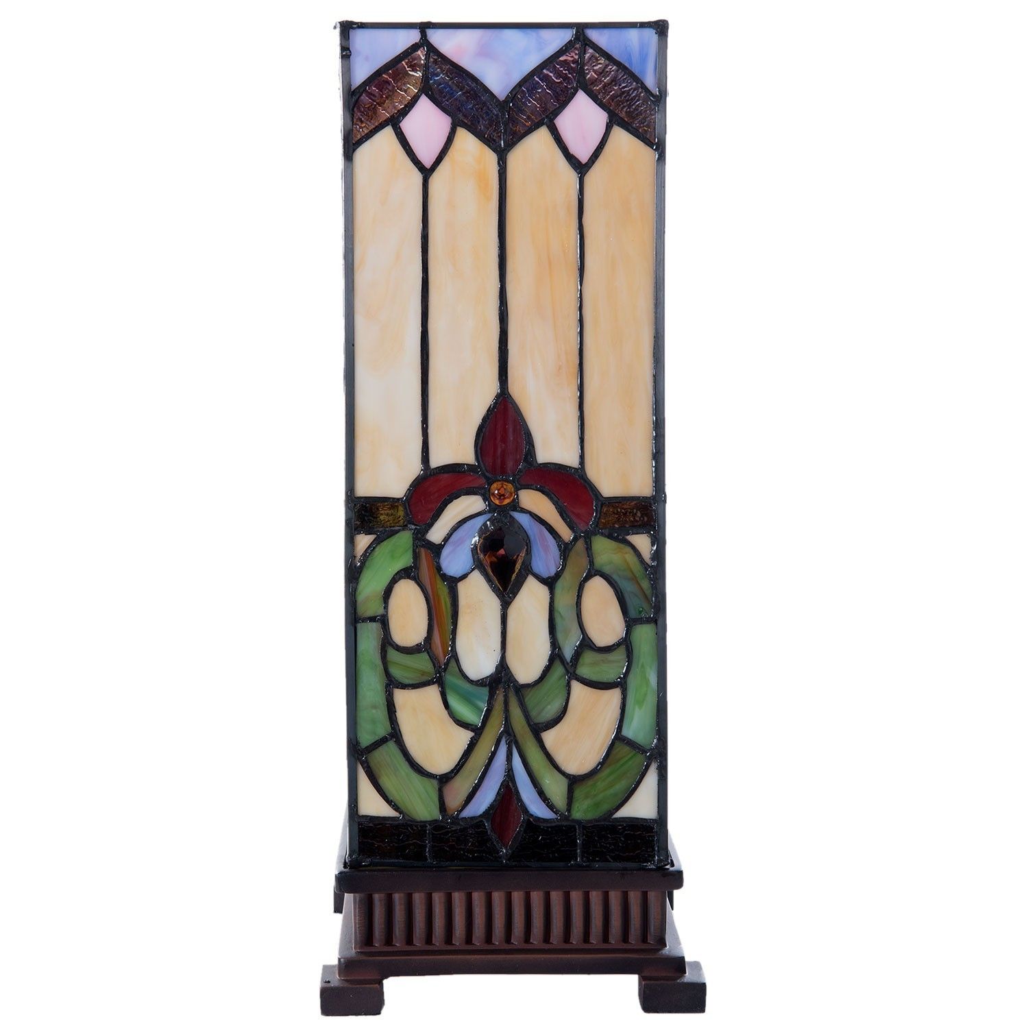 Stolní lampa Tiffany Bend - 17*17*44 cm Clayre & Eef - LaHome - vintage dekorace