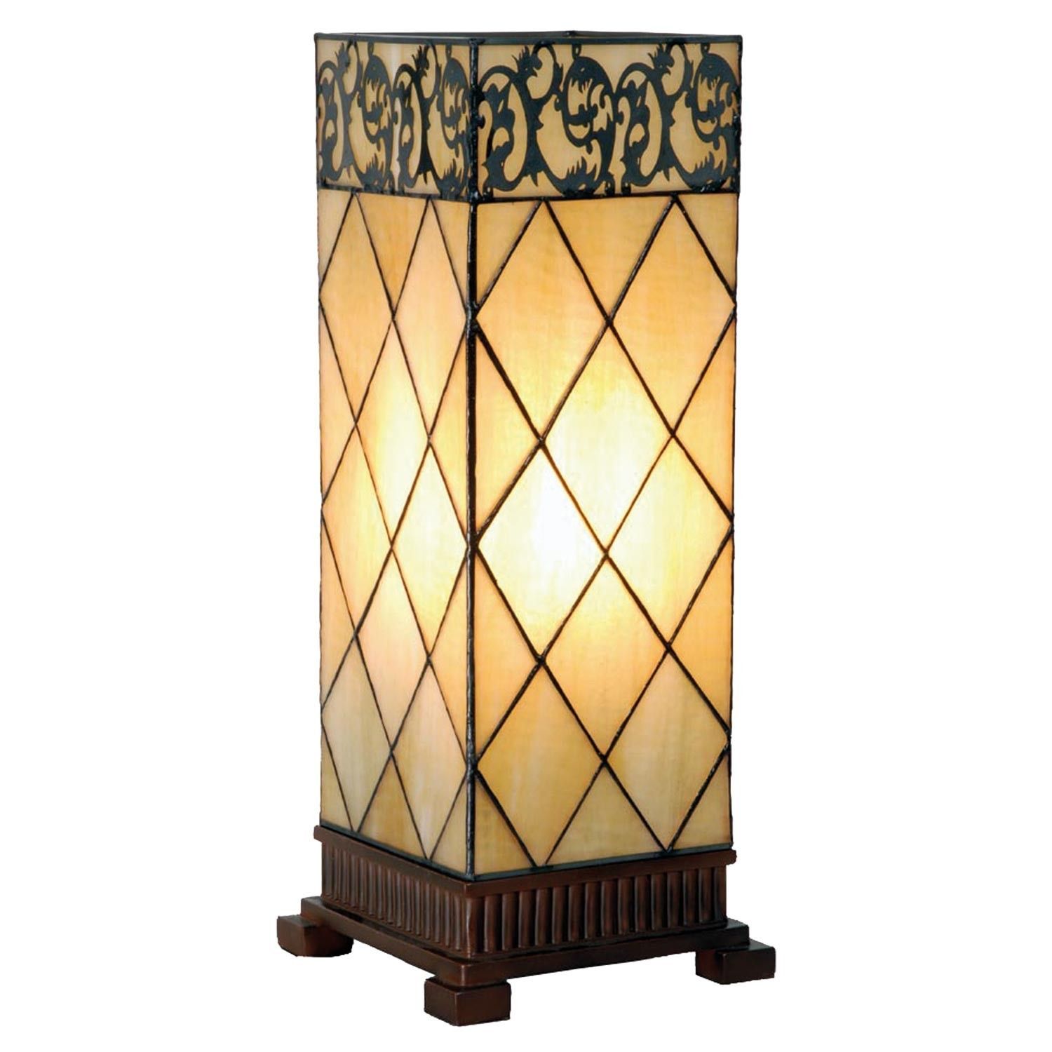 Stolní lampa Tiffany Filigree - 18*45 cm 1x E27 / max 40w Clayre & Eef - LaHome - vintage dekorace