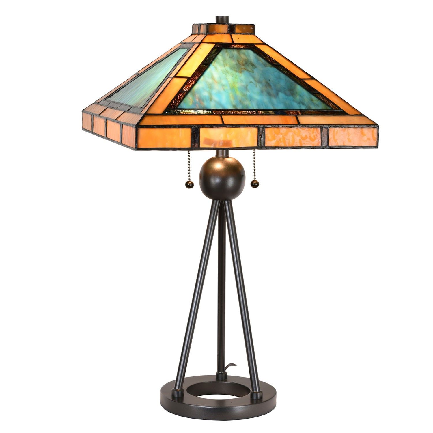 Stolní Tiffany lampa Ambra - 61*61*73 cm Clayre & Eef - LaHome - vintage dekorace