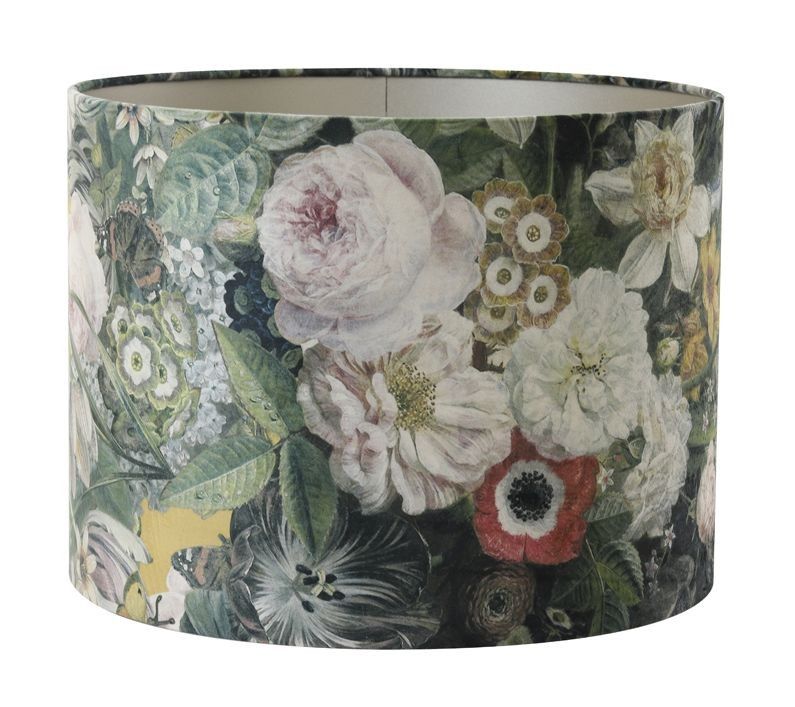 Květované stínidlo na lampu Butterfly ocher - Ø 20* 15cm/ E27 Light & Living - LaHome - vintage dekorace