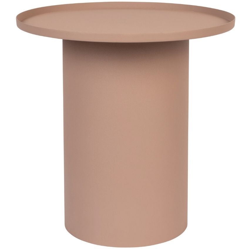White Label Růžový matný kovový odkládací stolek WLL SVERRE 45,5 cm - Designovynabytek.cz