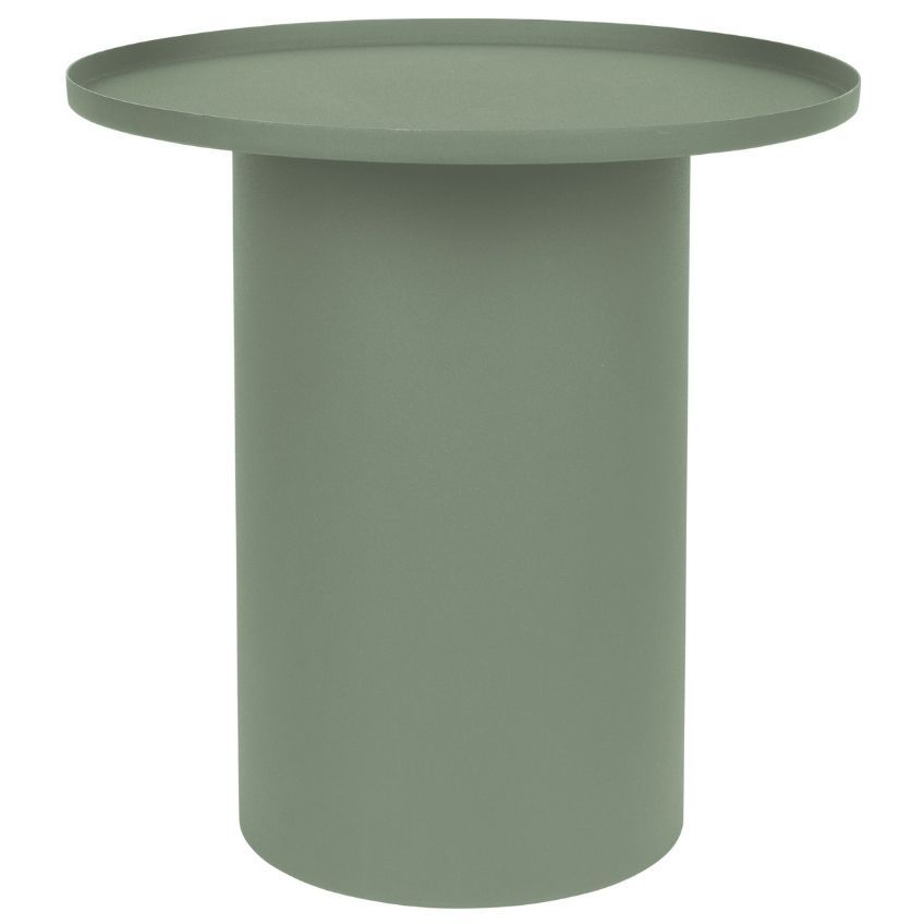 White Label Zelený matný kovový odkládací stolek WLL SVERRE 45,5 cm - Designovynabytek.cz