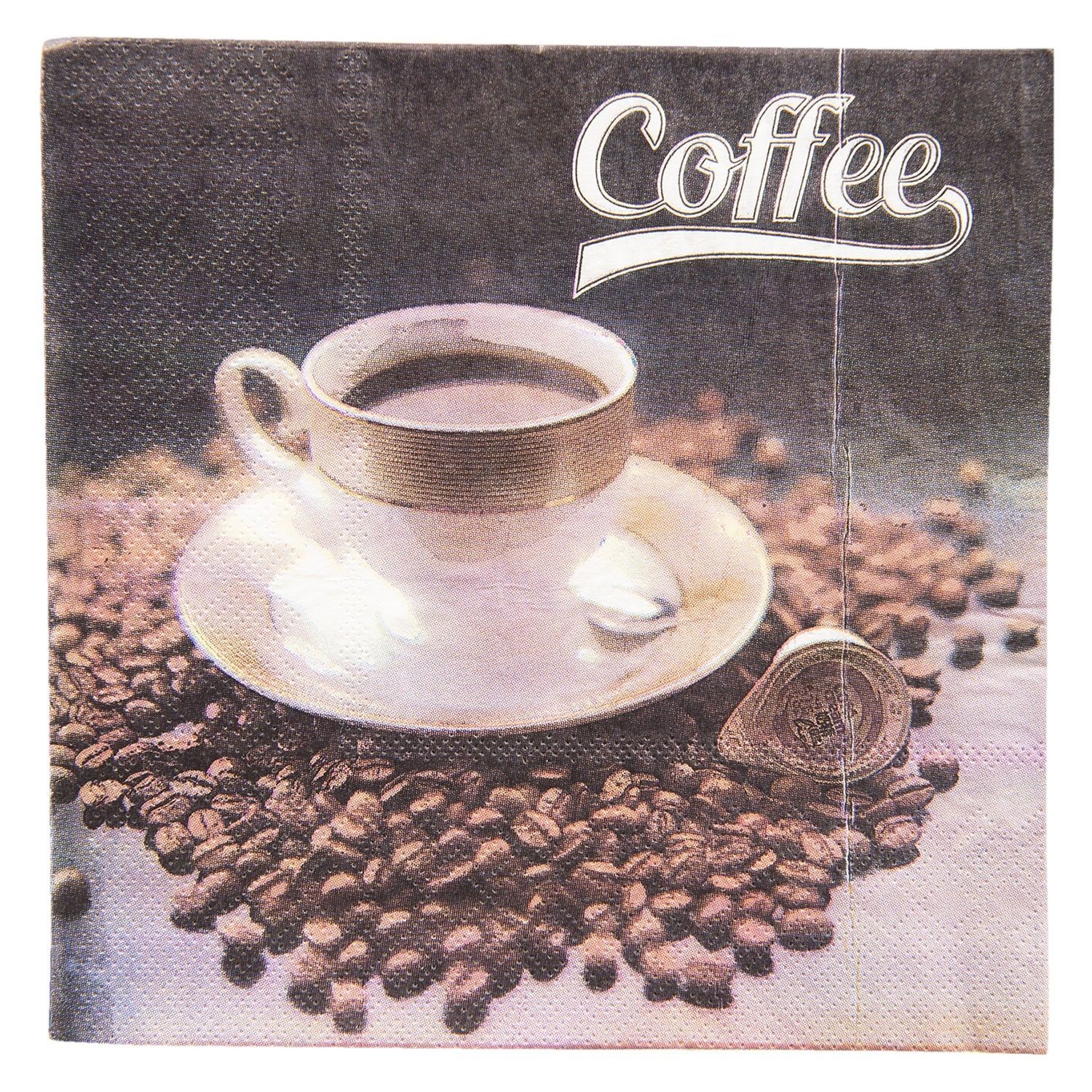 Papírové ubrousky Coffee 20 ks- 33*33 cm  Clayre & Eef - LaHome - vintage dekorace