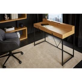LuxD Designový psací stůl Palani 120 cm imitace dub