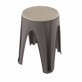 Otočná stolička Girotondo hnědá, 35 x 35 x 45,5 cm