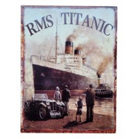 Nástěnná rero kovová cedule Titanic - 25*33 cm Ostatní