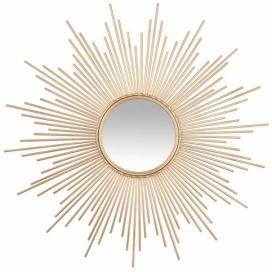 Atmosphera Dekorativní zrcadlo GOLD SUN, 100 cm, zlaté