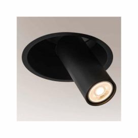 -  7806 - Podhledové bodové svítidlo YAKUMO 1xGU10/15W/230V pr. 18,3 cm černá 