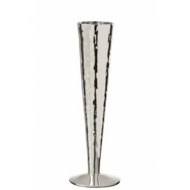 Stříbrná sklenička na šampaňské Glass silver - Ø 7*23 cm J-Line by Jolipa