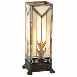LaHome - vintage dekorace: Stolní lampa Tiffany Arrow - 18*45 cm 1x E27 / Max 60W Clayre & Eef