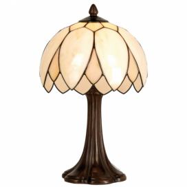 Stolní lampa Tiffany Pivoine - Ø 25*42 cm 1x E14 / max 60w Clayre & Eef