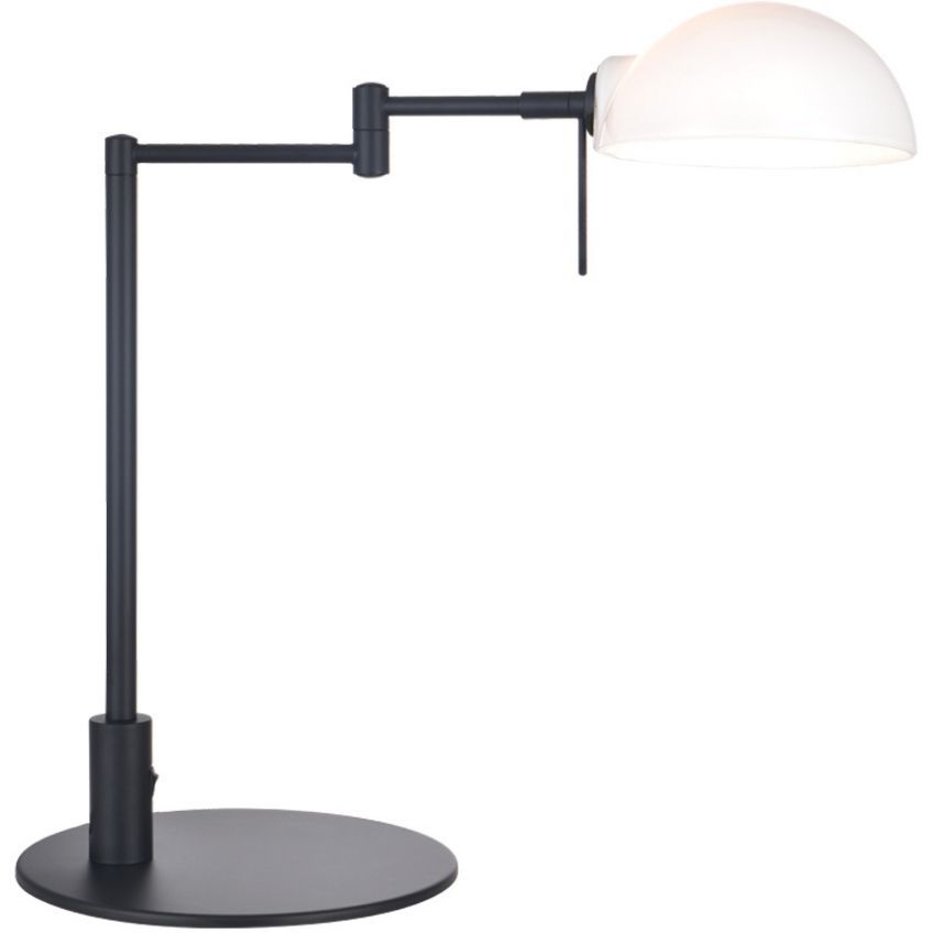 Černá skleněná stolní lampa Halo Design Kjobenhavn 43 cm - Designovynabytek.cz