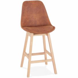 Hnědá/přírodní barová židle Kokoon Kenso 103 cm