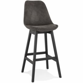 Tmavě šedá/černá barová židle Kokoon Kenso 113 cm
