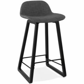 Tmavě šedá/černá barová židle Kokoon Trap