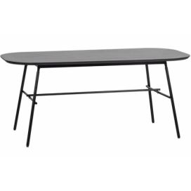 Hoorns Černý mangový jídelní stůl Gancen 180 x 90 cm