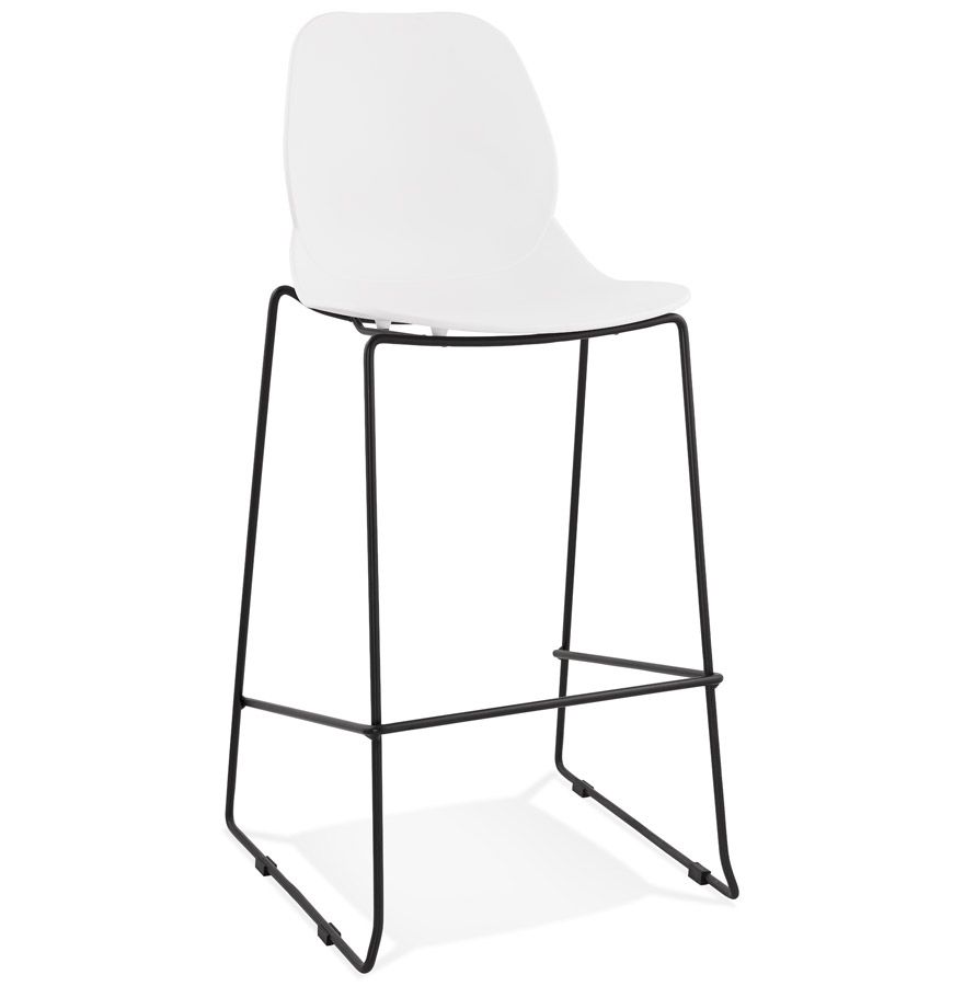 Bílá/černá barová židle Kokoon Hyge 111 cm - MUJ HOUSE.cz
