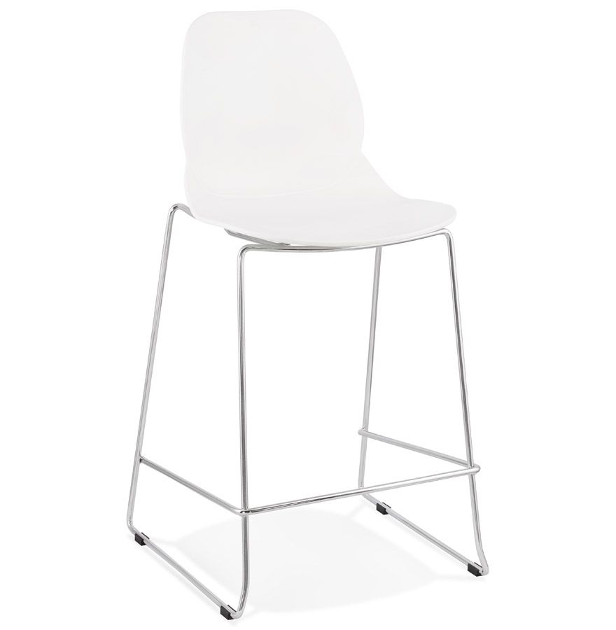 Bílá/chromovaná barová židle Kokoon Hyge 101 cm - MUJ HOUSE.cz