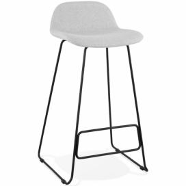 Světle šedá/černá barová židle Kokoon Wane 95 cm
