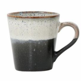 Černý retro hrnek na kávu Espresso 70s rock - Ø5,8*8cm / 80ml  HKLIVING