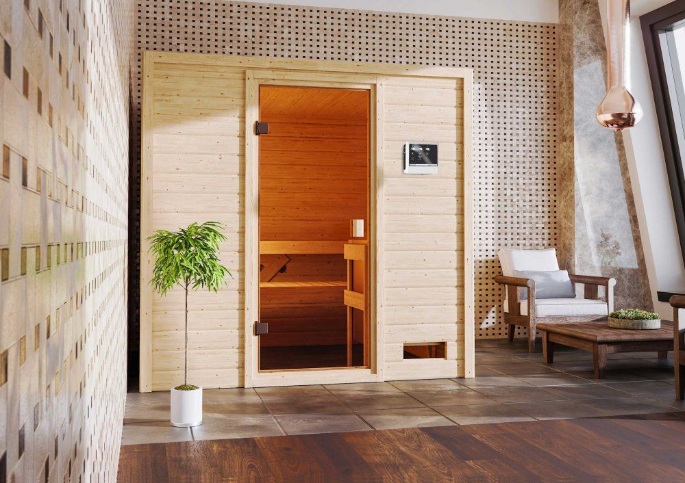 Interiérová finská sauna 195x169 cm Lanitplast - DEKORHOME.CZ