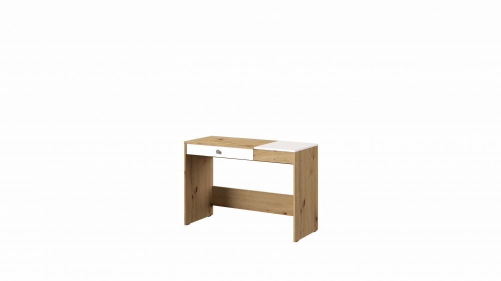 Domel Psací stůl NERO 10 Domel 120/82/50 barva: dub artisan/šedý mat/bílý mat - DAKA nábytek