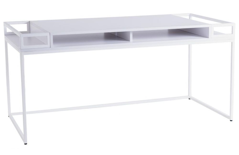Nordic Design Bílý lakovaný pracovní stůl Hugo 160 x 78 cm - Designovynabytek.cz