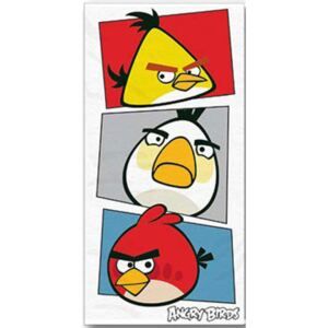 Halantex Osuška Angry Birds bílá froté 70x140 cm - Favi.cz