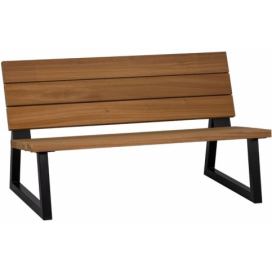 Hoorns Dřevěná zahradní lavice Bencan 132 cm