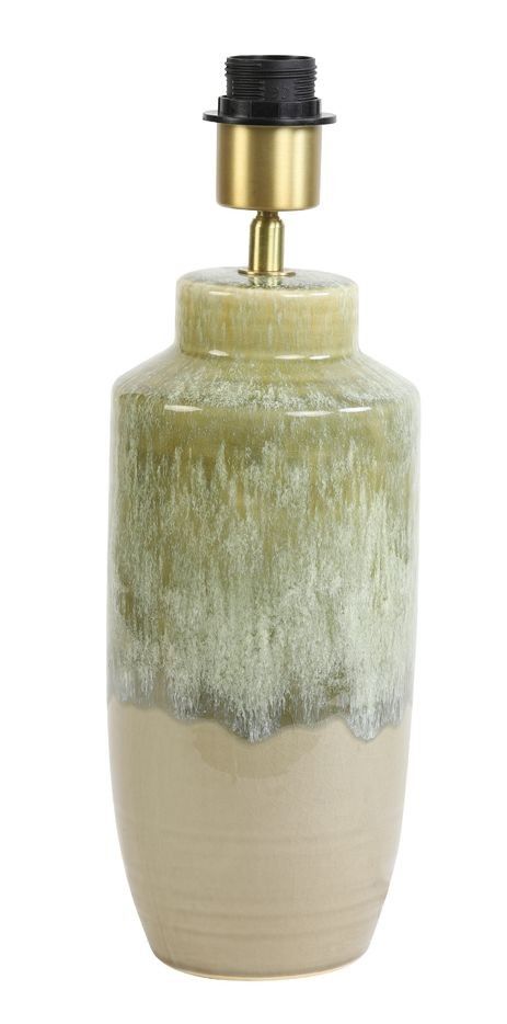 Zelená keramická základna k lampě Sierra olive - Ø 13*39 cm / E27 Light & Living - LaHome - vintage dekorace