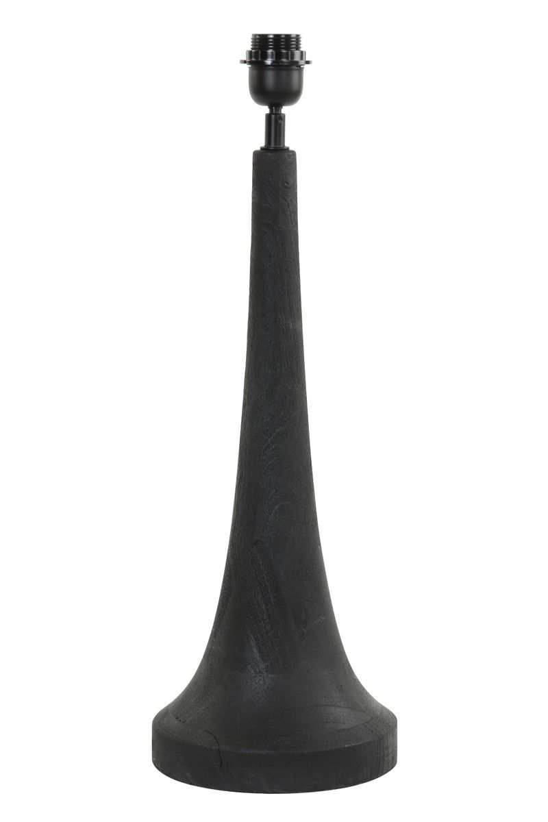 Dřevěná základna ke stolní lampě Jovany black -Ø20*49cm / E27 Light & Living - LaHome - vintage dekorace