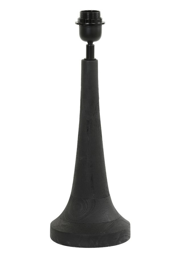 Dřevěná základna ke stolní lampě Jovany black -Ø15*35cm / E27 Light & Living - LaHome - vintage dekorace